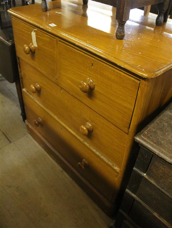 Painted pine chest of drawers